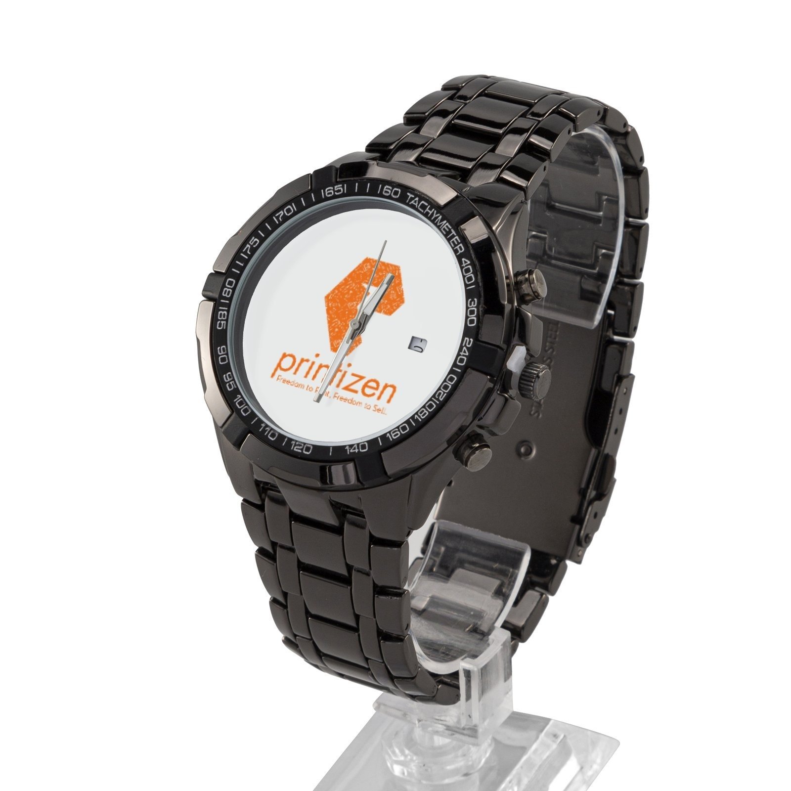 Unisex Black Watch with Box (Demo) - Image 2