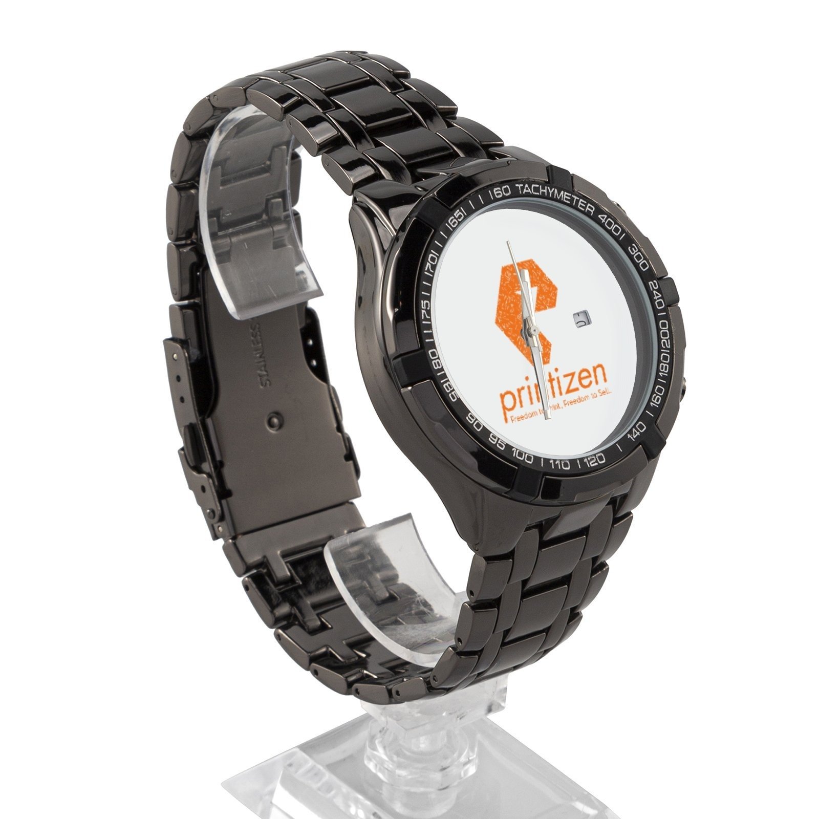Unisex Black Watch with Box (Demo) - Image 3